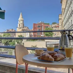 Balcony On The True Appartement Marseilles